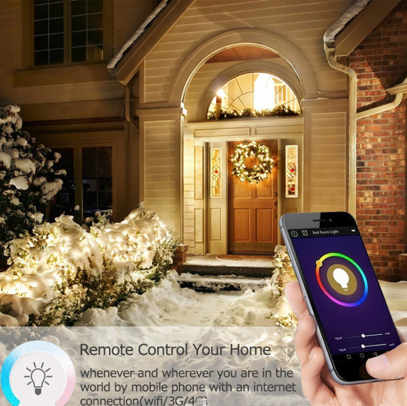 E26 11W RGB Smart WiFi Remote Voice Control LED Light Bulb, AC85-265V, Color-changing LED Light Bulb E26 11W RGB Smart WiFi Remote Voice Control LED Light Bulb, AC85-265V, Color-changing LED Light Bulb